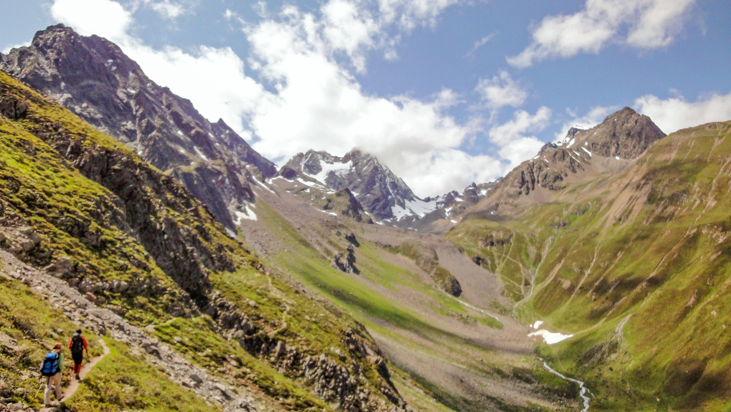 Am Cottbuser Höhenweg auf der Pitztaltour.