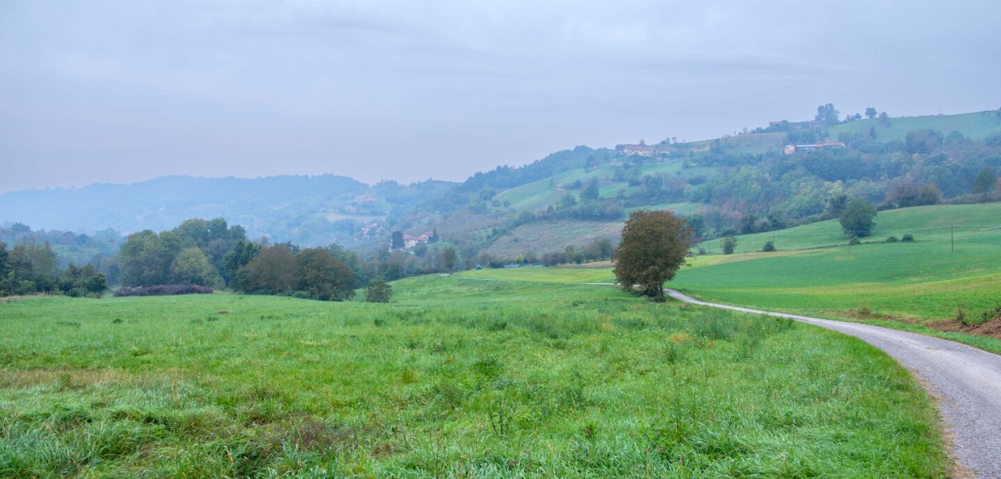 Herbstmorgen bei Bossolasco